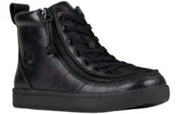 Black To The Floor Leather BILLY Classic Lace Highs