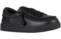 Black To The Floor Leather BILLY Classic Lace Lows