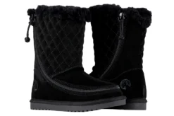 FINAL SALE - Black BILLY Cozy Quilt Lux Boots