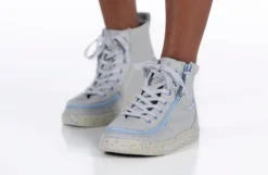FINAL SALE - Grey/Blue Speckle BILLY Classic Lace High Tops -Cheap BILLY Store BK22100 020 studio standing 2 940x614 1a06ad44 eac0 45cb 9fab e179630b0f2f