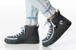 FINAL SALE - Charcoal/Blue Speckle BILLY Classic Lace High Tops -Cheap BILLY Store BK22100 021 studio standing 1 940x614 382783ca 6f1e 4417 a6fe bf3356e79f01