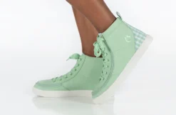 FINAL SALE - Green Gingham BILLY Classic Lace High Tops -Cheap BILLY Store BK22100 330 studio standing 1 940x614 87d9d34b 7591 4712 add5 6ac324f98b88
