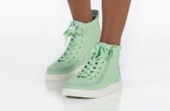 FINAL SALE - Green Gingham BILLY Classic Lace High Tops -Cheap BILLY Store BK22100 330 studio standing 2 940x614 f97929a2 83f3 4b23 a97c 825a3e6c308f