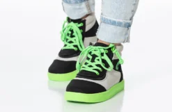 FINAL SALE - Black/Green BILLY Street Short Wrap High Tops -Cheap BILLY Store BK22111 002 studio standing 2 940x614 b730aed4 b685 470c a5f6 d844789f0c78