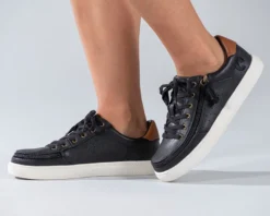 FINAL SALE - Women's Black (Brown Mustache) BILLY Low Sneakers -Cheap BILLY Store BW20007 002 Studio1 880x704 1