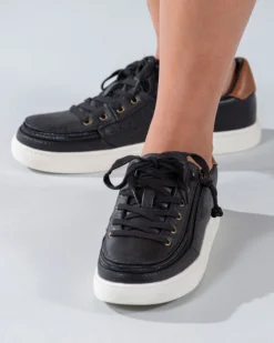 FINAL SALE - Women's Black (Brown Mustache) BILLY Low Sneakers -Cheap BILLY Store BW20007 002 Studio2 704x880 1