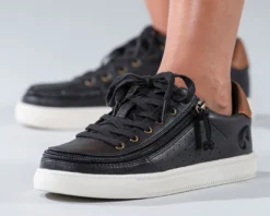 FINAL SALE - Women's Black (Brown Mustache) BILLY Low Sneakers -Cheap BILLY Store BW20007 002 Studio3 880x704 1
