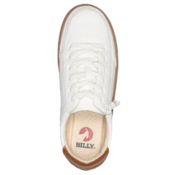 FINAL SALE - Women's White (Brown Mustache) BILLY Low Sneakers -Cheap BILLY Store BW20007 100 Top 880x880 73ac9c60 025f 4113 a70d 776f657ce254