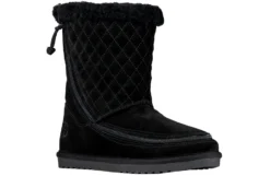 FINAL SALE - Women's Black BILLY Cozy Quilt Lux Boots