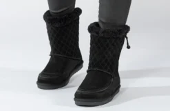 FINAL SALE - Women's Black BILLY Cozy Quilt Lux Boots -Cheap BILLY Store BW21326 001 studio standing 2 940x614 8113af0e f734 4a17 bcdf c63aac6e7bd8