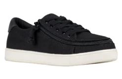 FINAL SALE - Women's Black Canvas BILLY Sneaker Low Tops