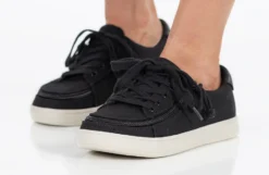 FINAL SALE - Women's Black Canvas BILLY Sneaker Low Tops -Cheap BILLY Store BW22128 002 studio standing 2 940x614 bae78104 500f 4ea7 9e59 aa7319e02841