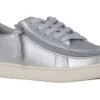 FINAL SALE - Women's Silver Grey Metallic BILLY Sneaker Low Tops