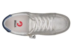 FINAL SALE - Women's White (Navy Mustache) BILLY Sneakers -Cheap BILLY Store BW22128 101 top 940x614 0a7ae257 21bb 41ec af30 38681b2b7375