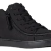 FINAL SALE - Women's Black To The Floor BILLY Sneaker Lace Mid Tops