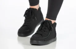 FINAL SALE - Women's Black To The Floor BILLY Sneaker Lace Mid Tops 19 FINAL SALE - Women's Black To The Floor BILLY Sneaker Lace Mid Tops -Cheap BILLY Store BW22135 003 studio standing 2 940x614 7218d330 ff3e 4e64 97f7 6c0dc6df16af