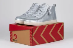 FINAL SALE - Women's Silver Grey Metallic BILLY Sneaker Lace Mid Tops -Cheap BILLY Store BW22135 040 studio 1 940x614 9741e33b a875 42b1 a2b9 be133a17b79d