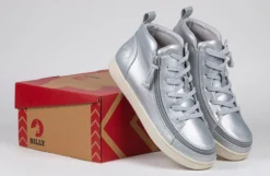 FINAL SALE - Women's Silver Grey Metallic BILLY Sneaker Lace Mid Tops -Cheap BILLY Store BW22135 040 studio 2 940x614 fad64a64 3d0d 4870 8874 4296becb9d59