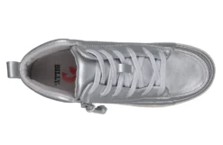 FINAL SALE - Women's Silver Grey Metallic BILLY Sneaker Lace Mid Tops -Cheap BILLY Store BW22135 040 top 940x614 03cc690a 495c 4db0 a0f5 f49a2b70243b