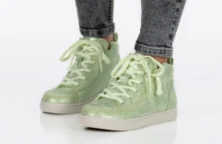 FINAL SALE - Women's Cucumber Green BILLY Sneaker Lace Mid Tops -Cheap BILLY Store BW22135 330 studio standing 2 940x614 9b5e321e 66f4 449a 875d 02b749d31fba