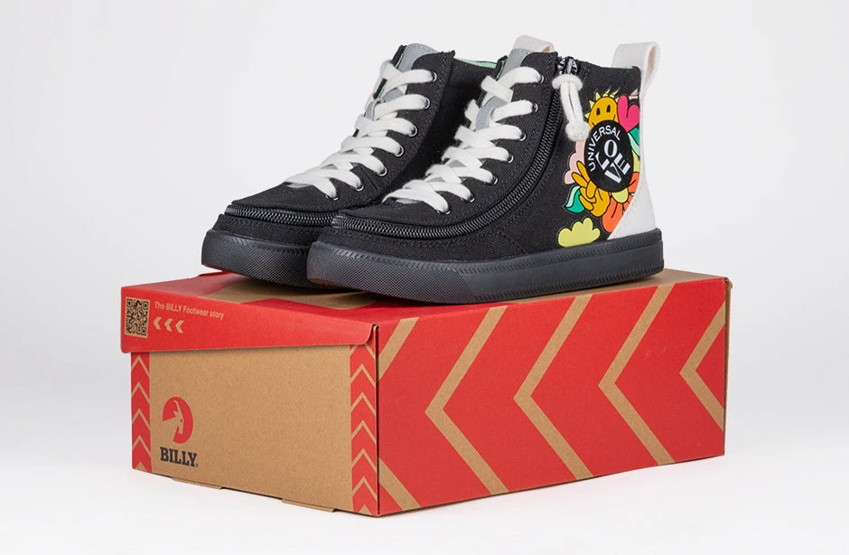 UNI Love Black Multi BILLY Classic Lace High Tops 7 UNI Love Black Multi BILLY Classic Lace High Tops - Image 7